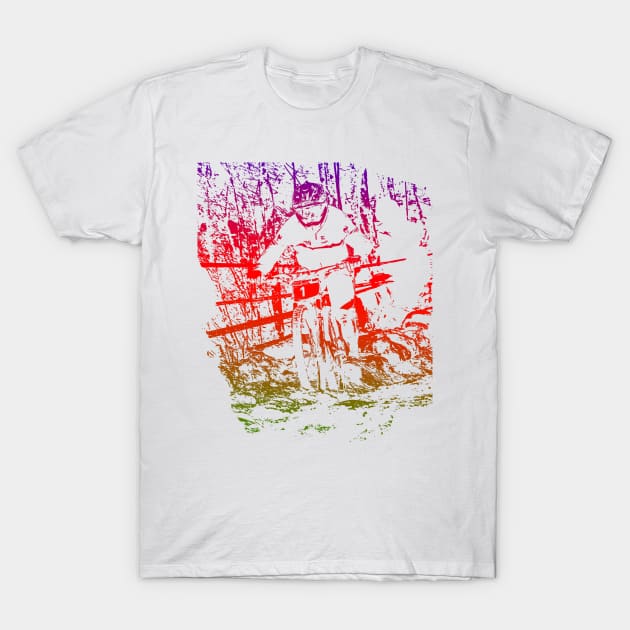 mtb downhill T-Shirt by rickylabellevie